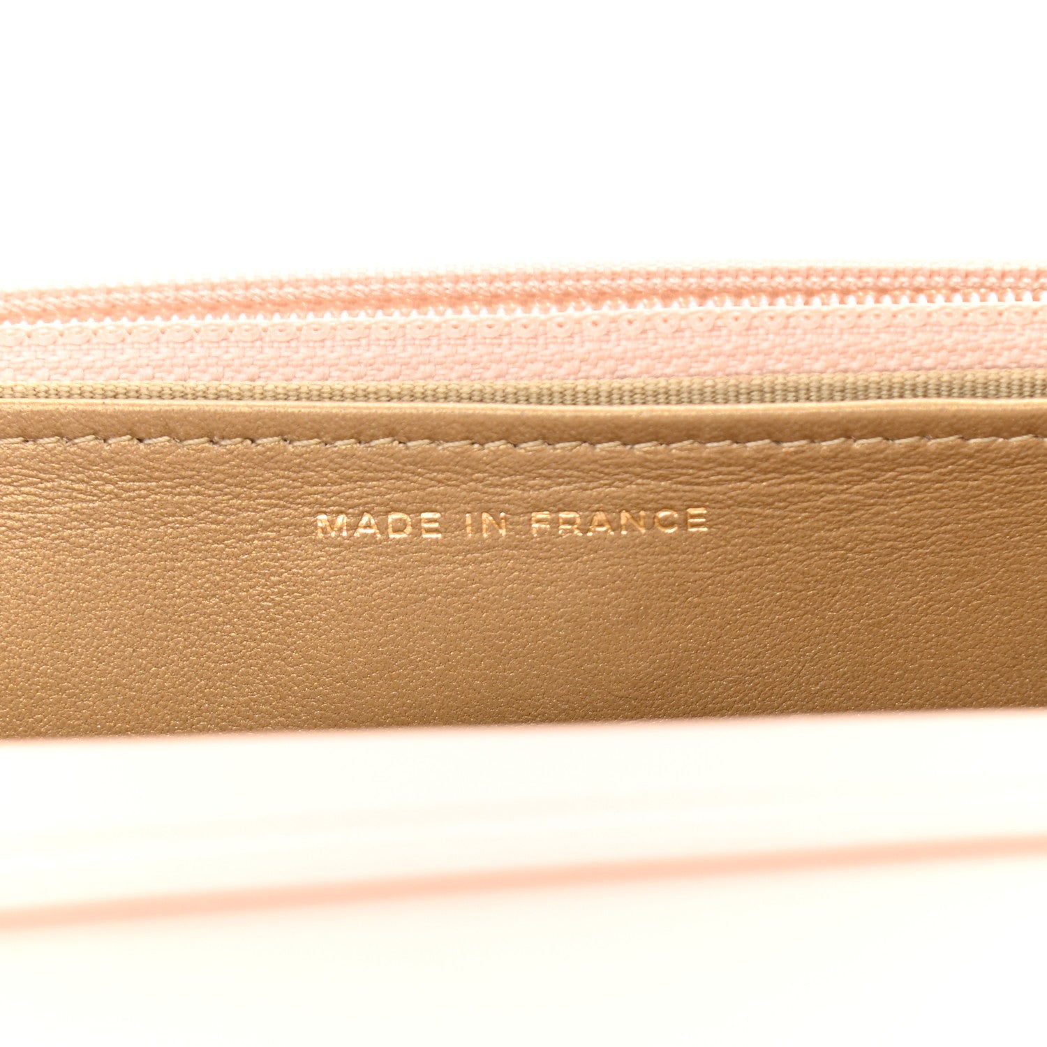Chanel Lambskin Quilted CC Pearl Crush Wallet on Chain WOC Light Beige 7 of 13