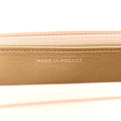 Chanel Lambskin Quilted CC Pearl Crush Wallet on Chain WOC Light Beige 7 of 13
