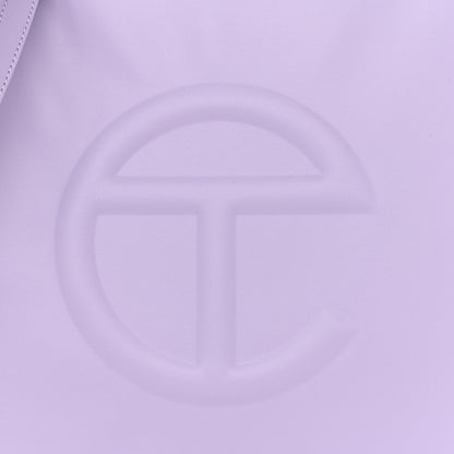 Telfar Vegan Leather Medium Shopping Bag Lavender 10 of 10