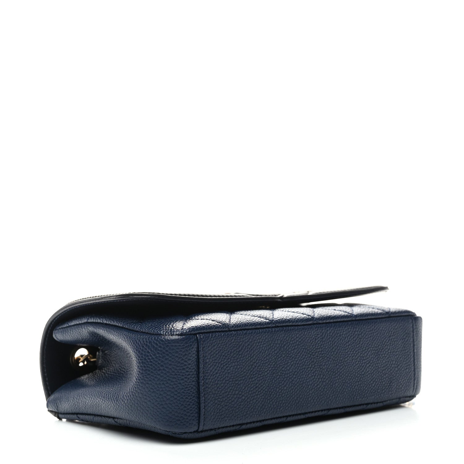 Chanel Caviar Quilted Small CC Filigree Flap Navy Black 8 of 10