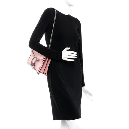 Gucci Suede Crystal Small Dionysus Shoulder Bag Peonia 2 of 8