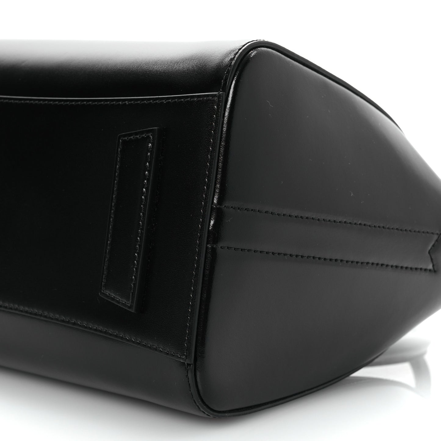 Shiny Lord Calfskin Small Antigona Black