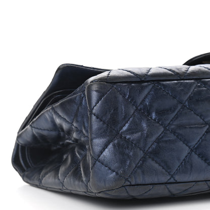 Chanel Metallic Aged Calfskin Quilted 2.55 Reissue 227 Flap Blue 17 of 18