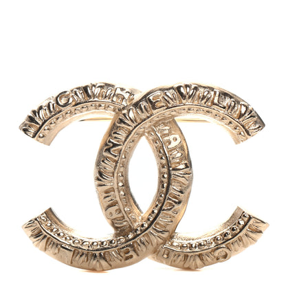 Chanel CC Logo Brooch Gold 1 of 4