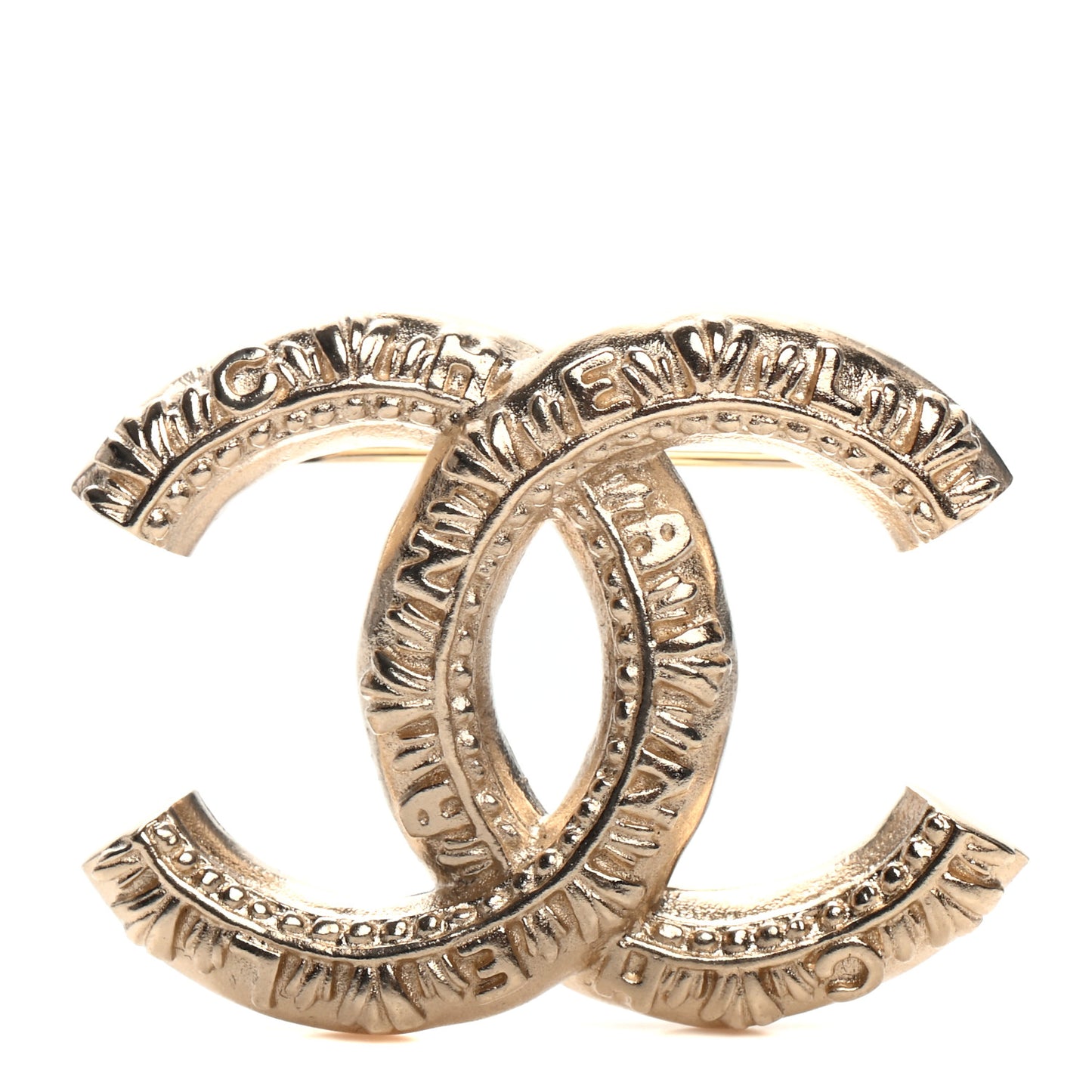 CC Logo Brooch Gold