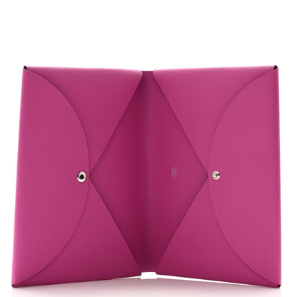 Hermes Epsom Calvi Pouch Magnolia Bleu Saphir Magnolia 6 of 8