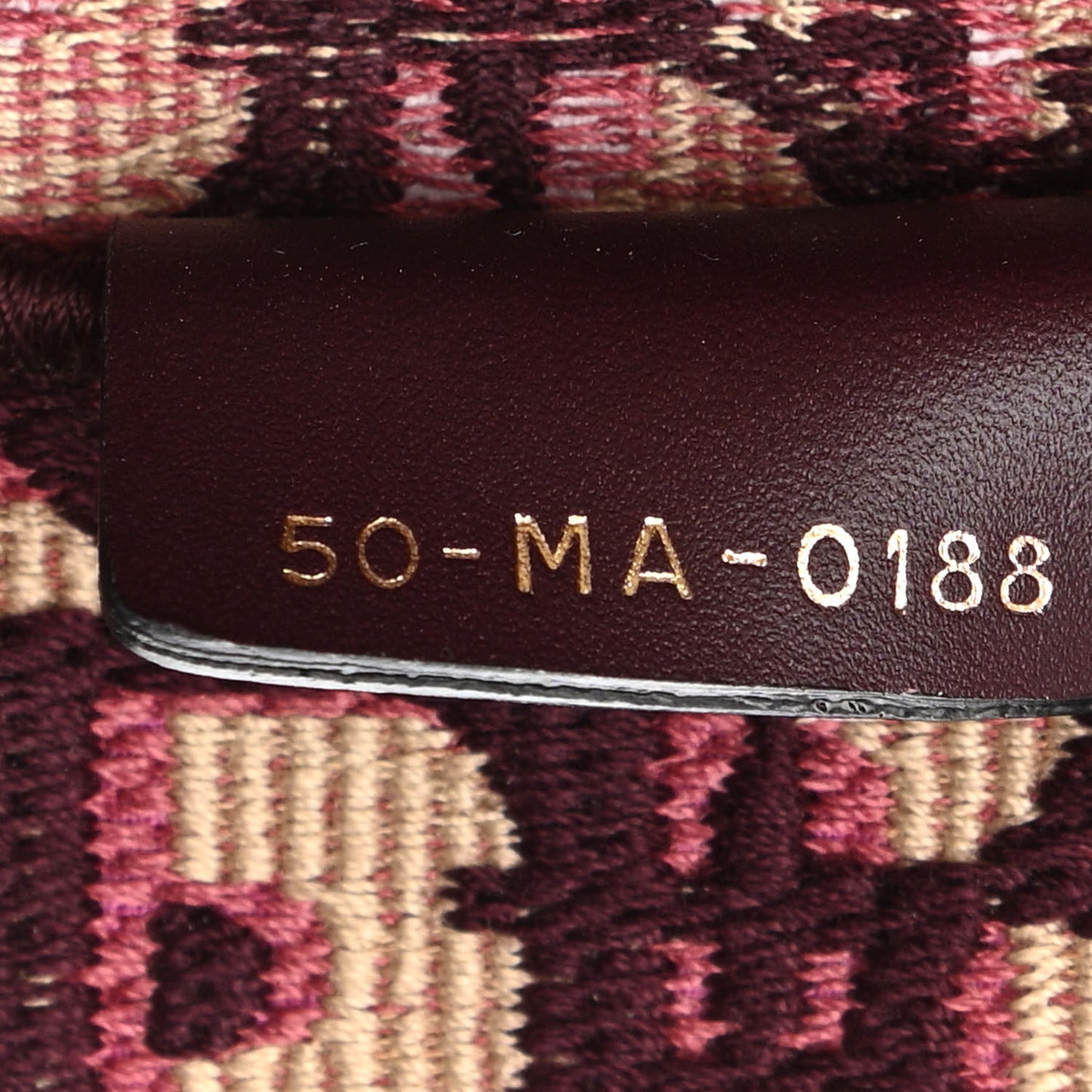 Oblique Large Book Tote Burgundy Multicolor
