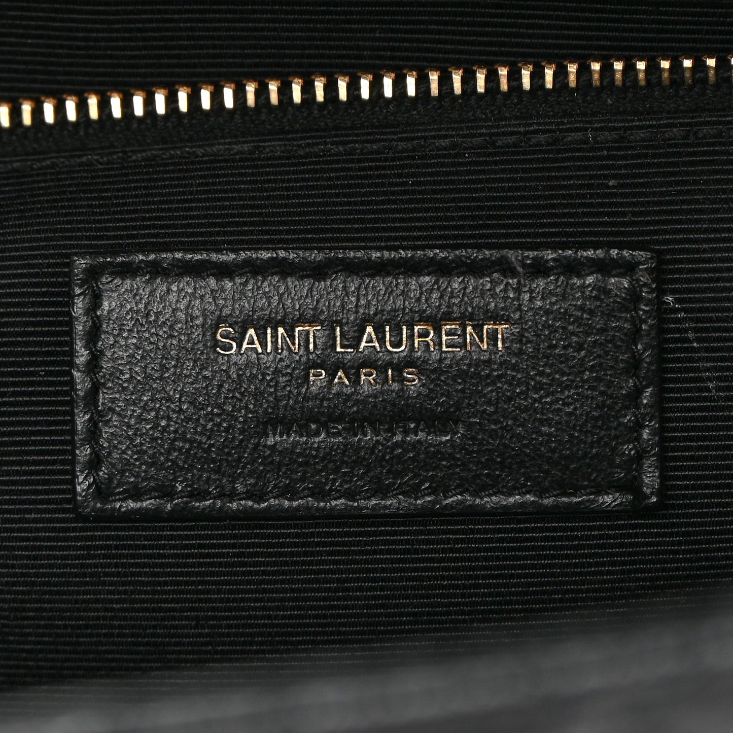 Grain De Poudre Textured Mixed Matelasse Large Triquilt Monogram Satchel Black