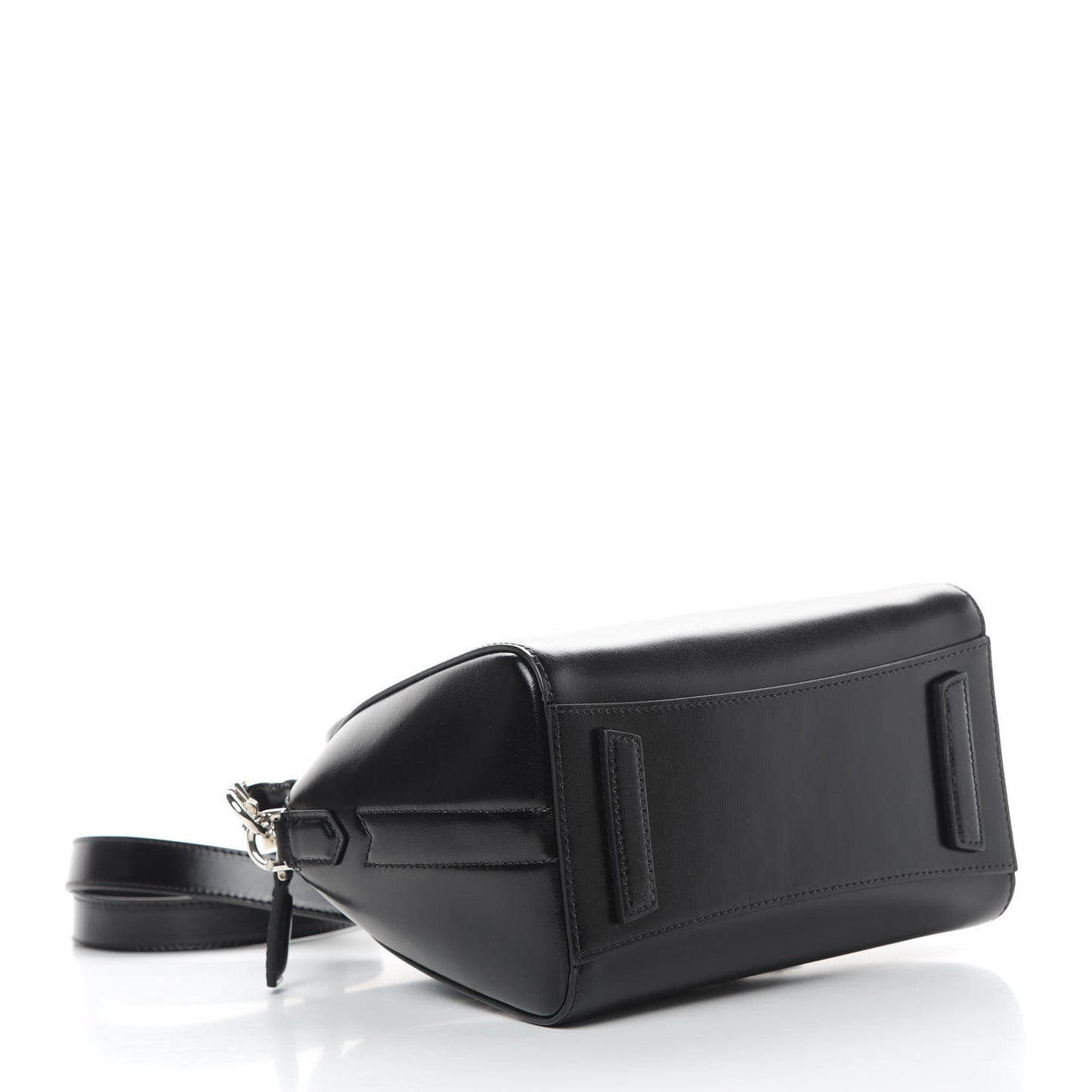 Shiny Lord Calfskin Mini Antigona Black