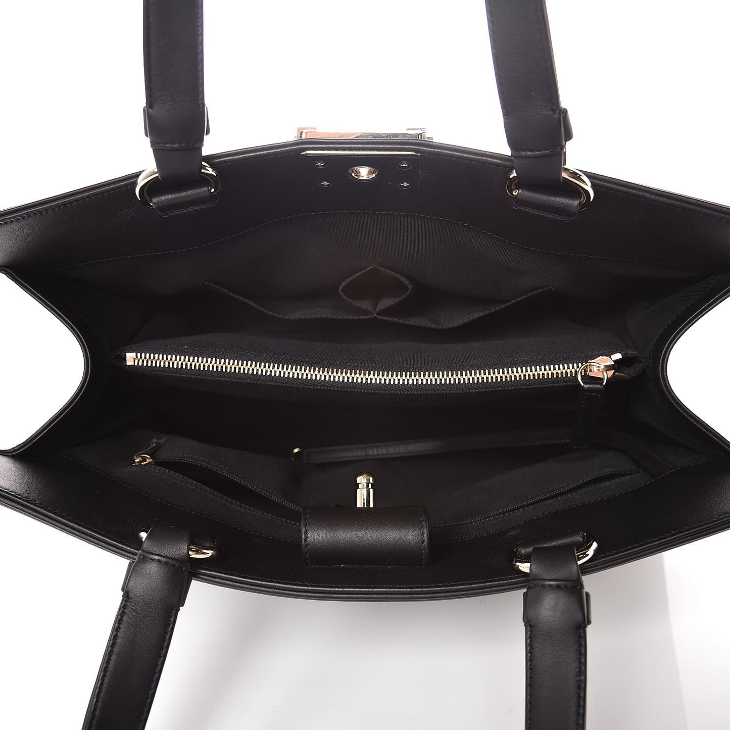 Calfskin Quilted Boy Shopping Tote Black