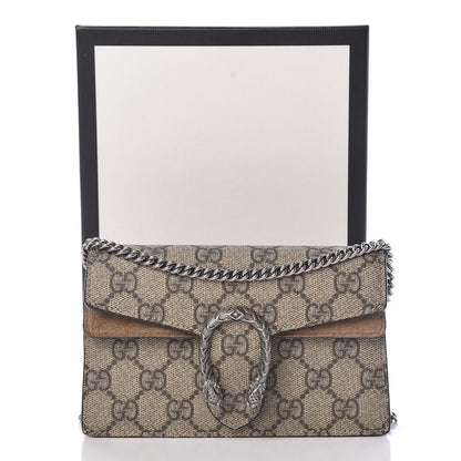 Gucci GG Supreme Monogram Super Mini Dionysus Shoulder Bag Taupe 10 of 10