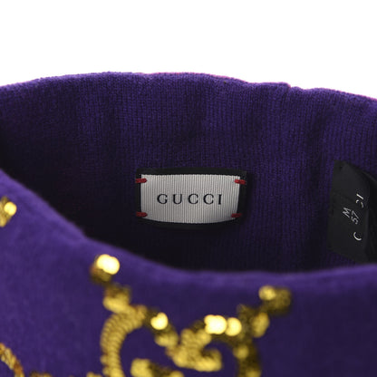 Gucci Cotton GG Sequin Monogram Headband M Purple 4 of 7