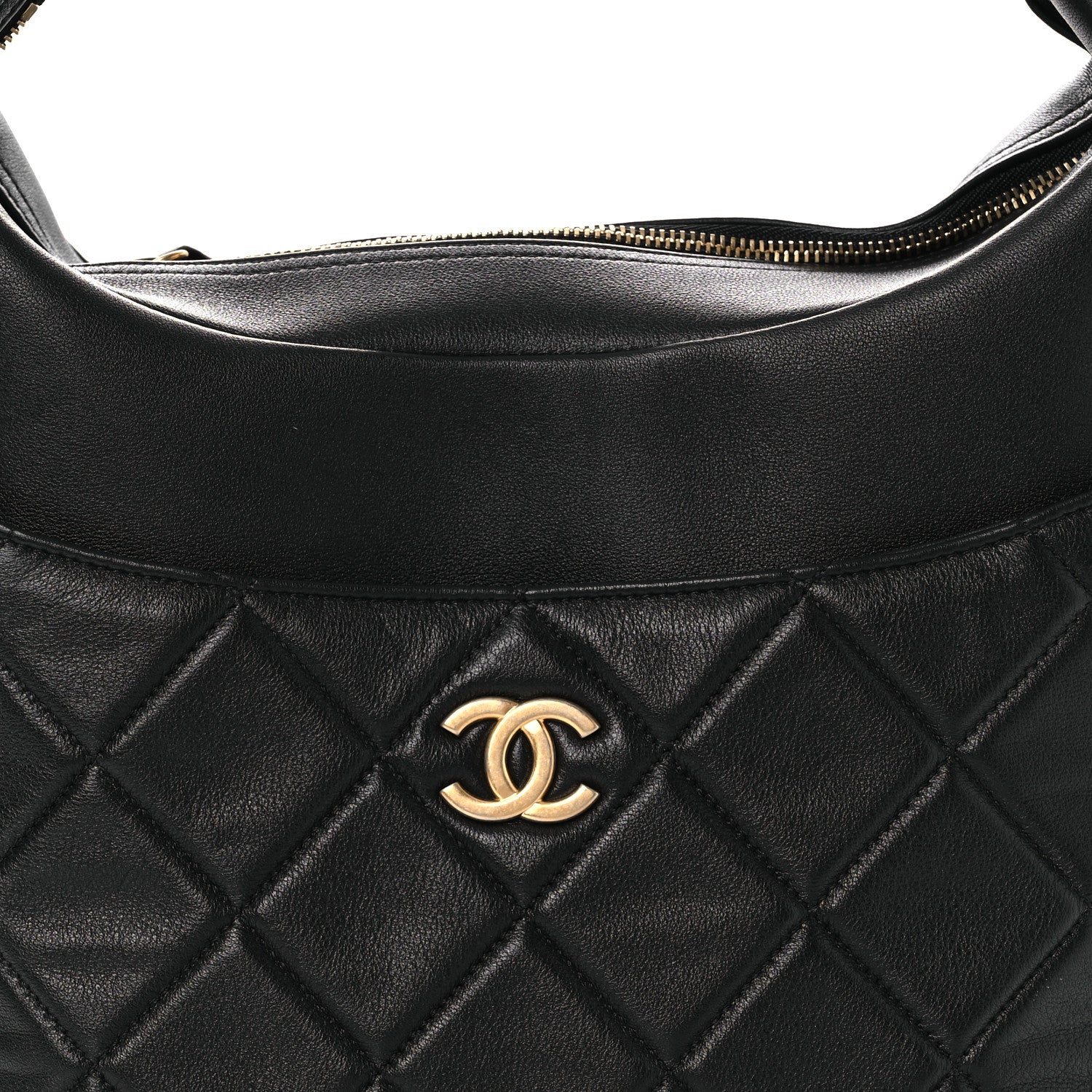 Chanel Calfskin Quilted Close To Me Hobo Black 8 of 10