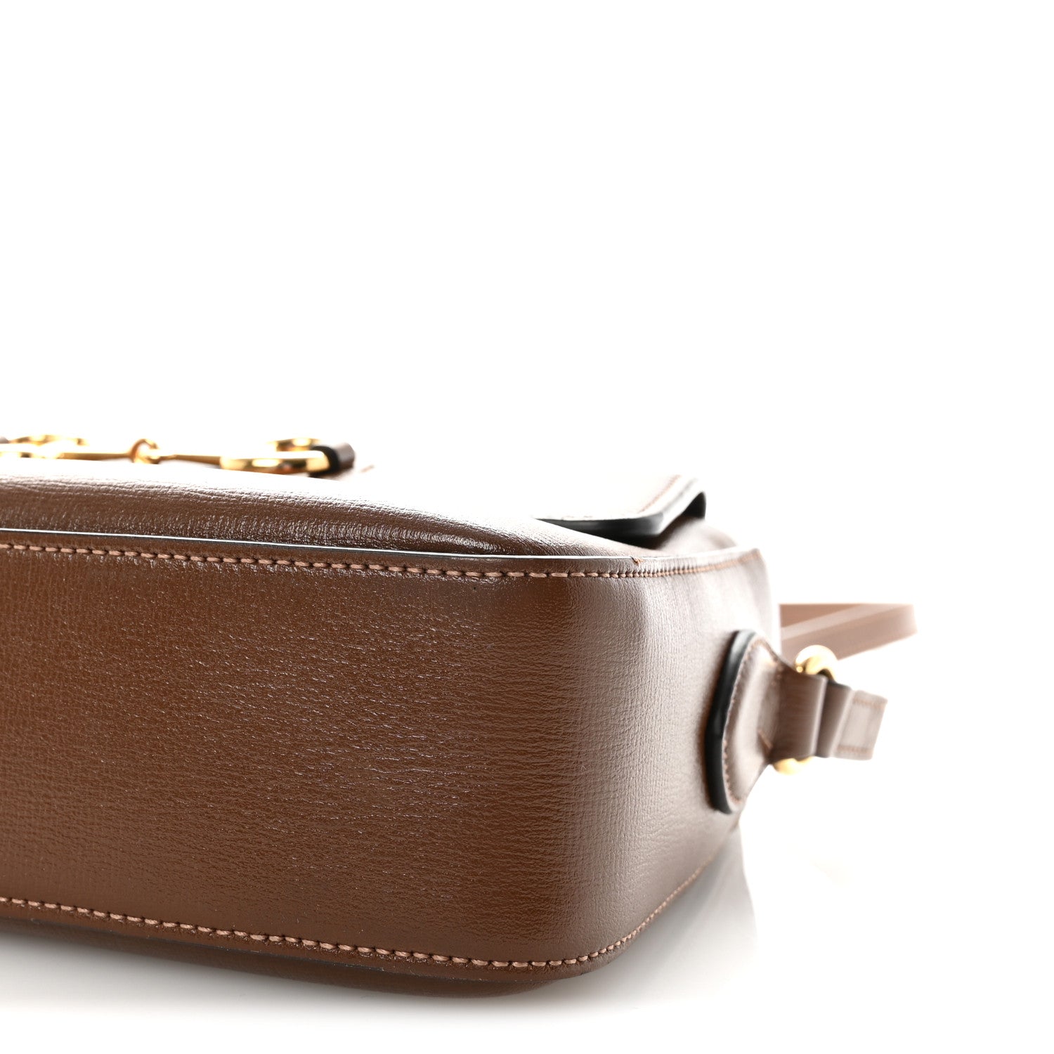 Gucci Azalea Calfskin Small Horsebit 1955 Shoulder Bag Brown Sugar 10 of 10
