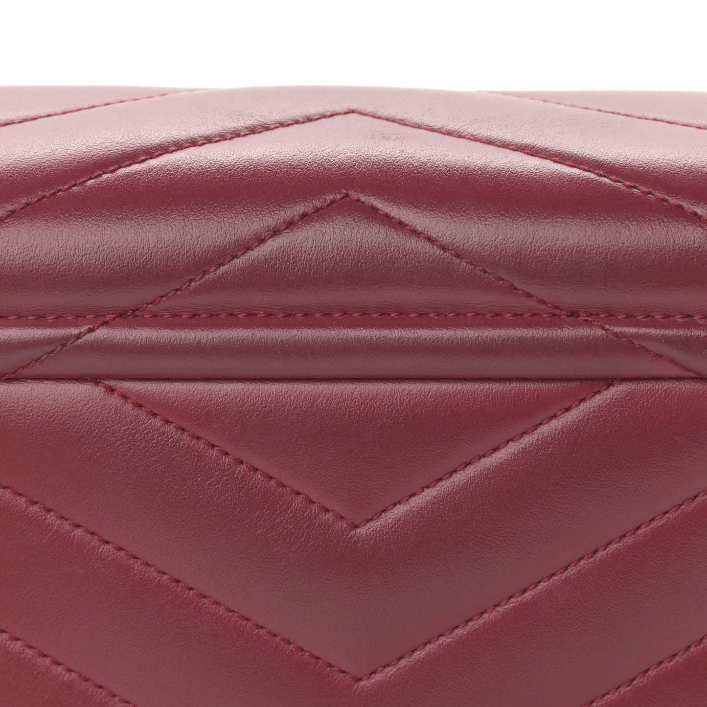 Calfskin Y Quilted Monogram Toy Loulou Crossbody Bag Rouge