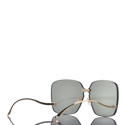 Gucci Rimless Sunglasses GG0352S Gold 4 of 8