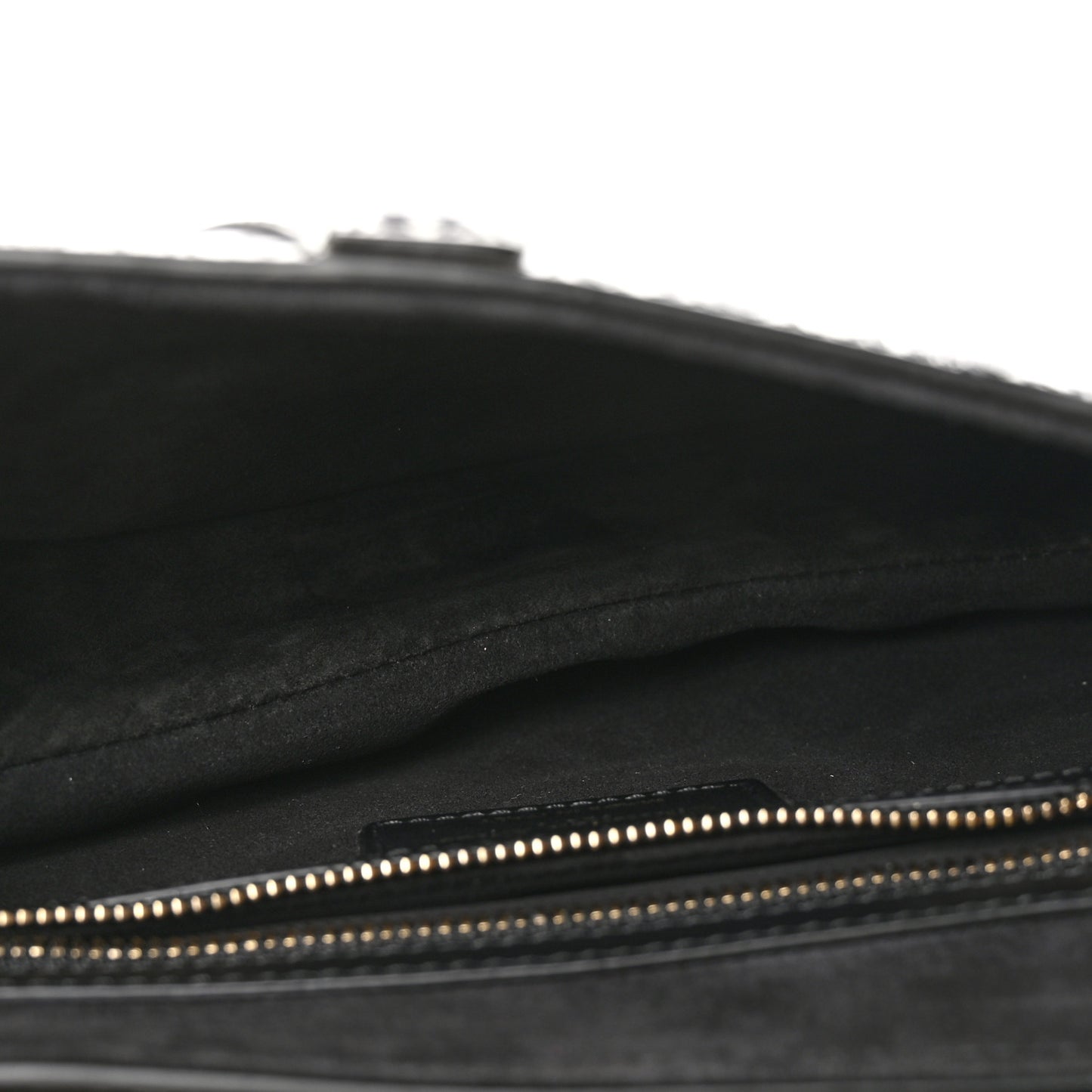 Calfskin Plan De Paris Printed Saddle Bag With Strap White Black