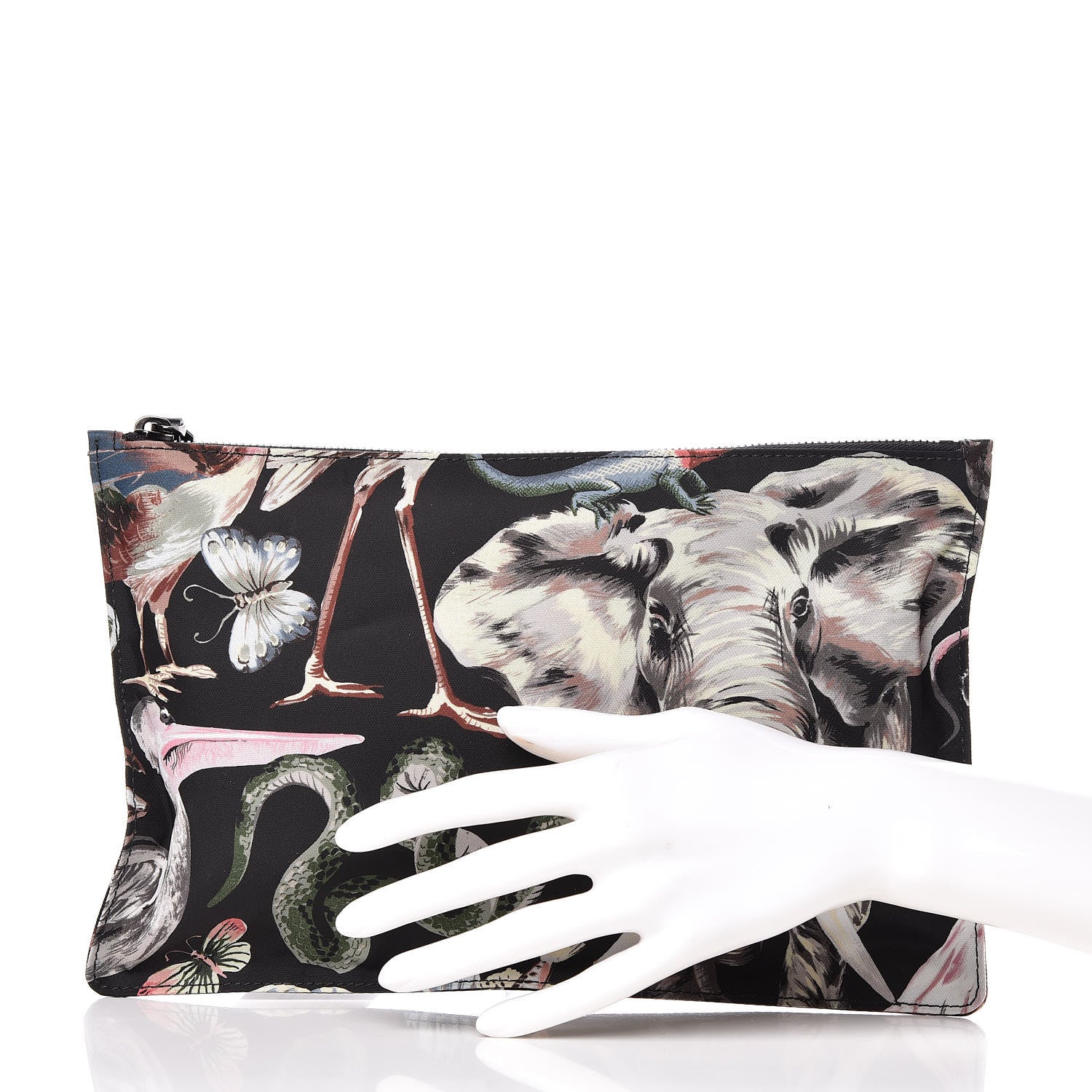Valentino Garavani Nylon Fantastic Animal Pouch Black 2 of 9