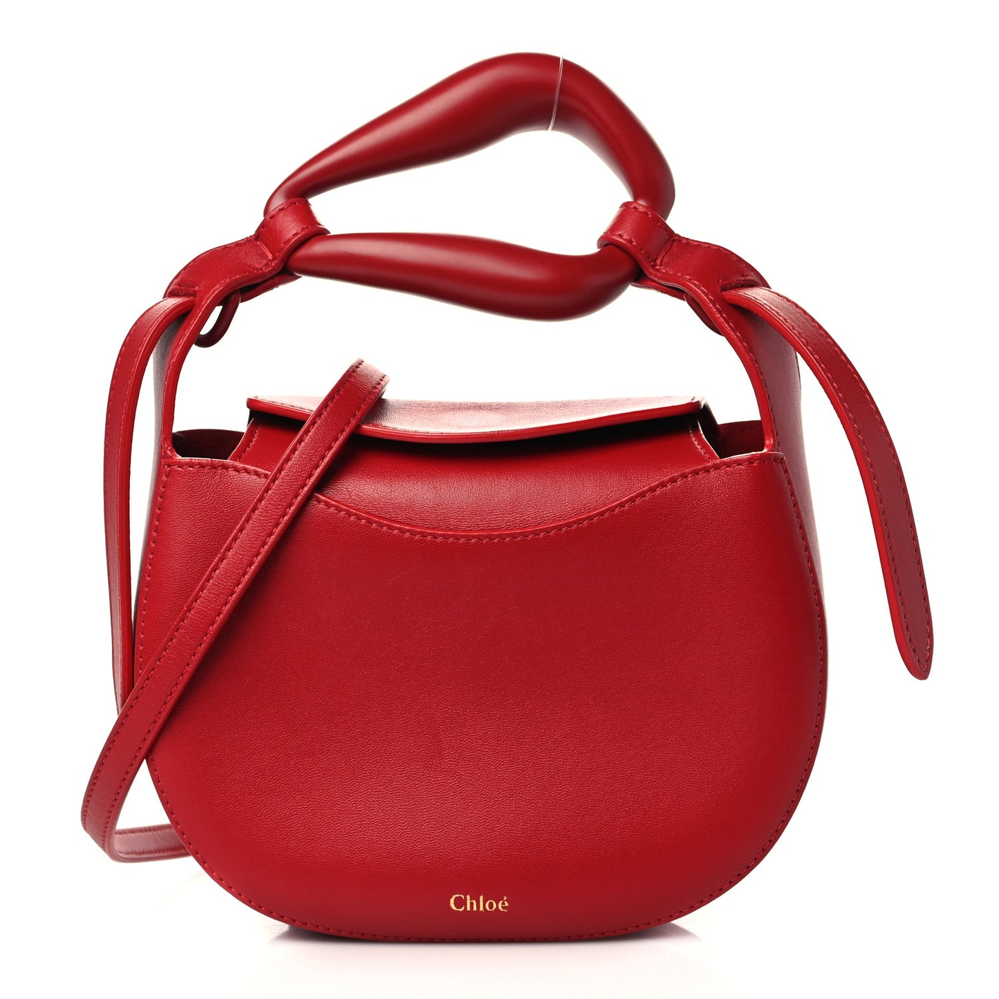 Nappa Small Kiss Bag Red Crush