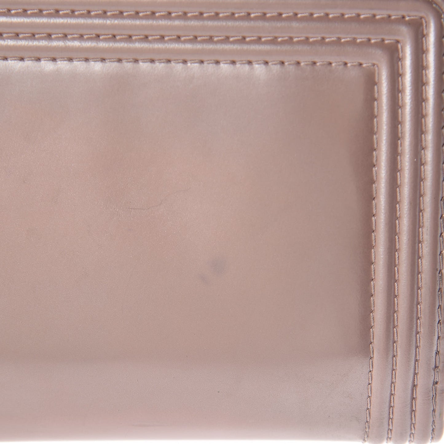 Metallic Glazed Calfskin Boy Zipped Pocket Wallet Pink
