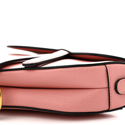 Christian Dior Grained Calfskin Mini Saddle Bag Pink 10 of 10