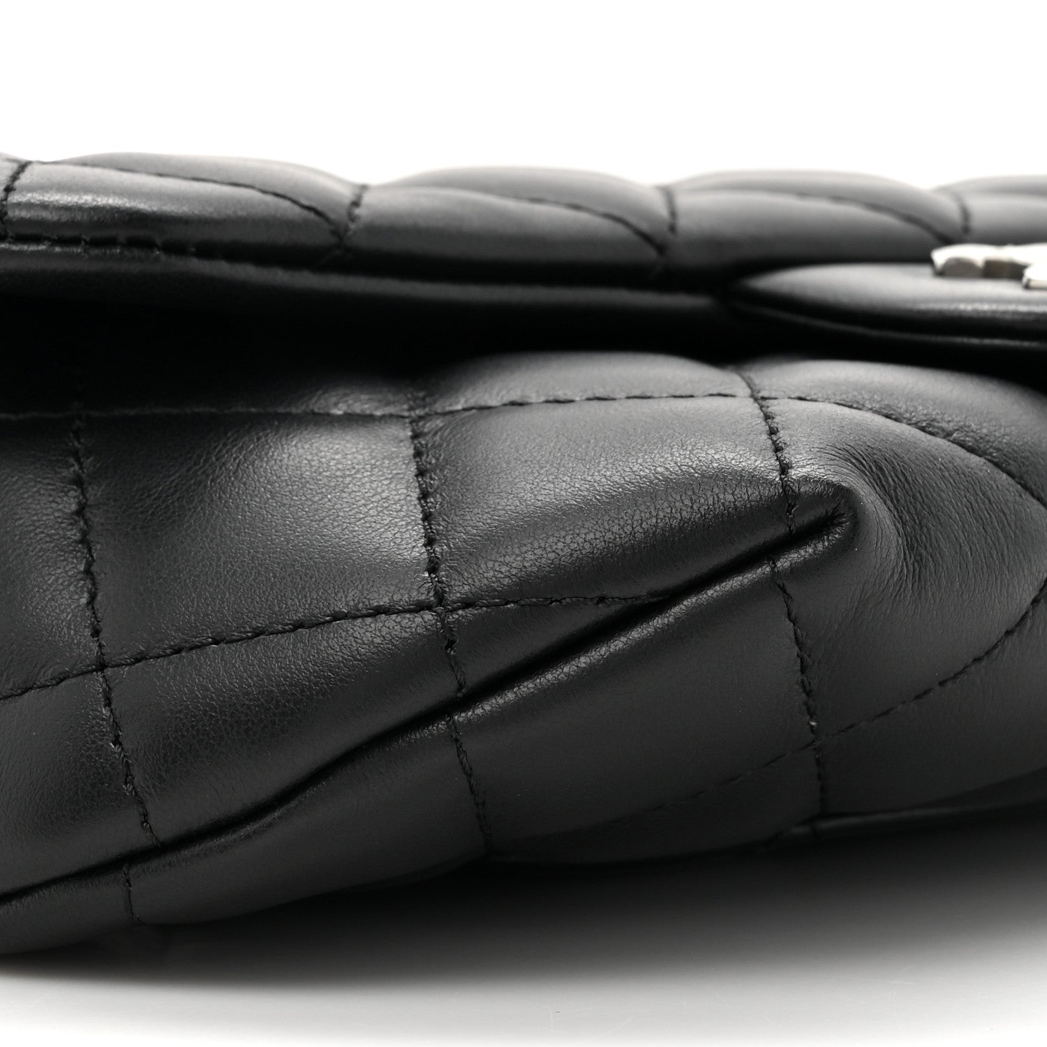 Chanel Calfskin Quilted CC Uniform Flap Belt Bag Black 10 of 10