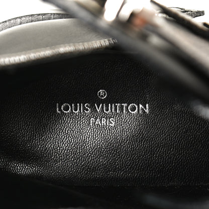 Louis Vuitton Calfskin Monogram Jumble Flat Ankle Boots 37 Black 9 of 11