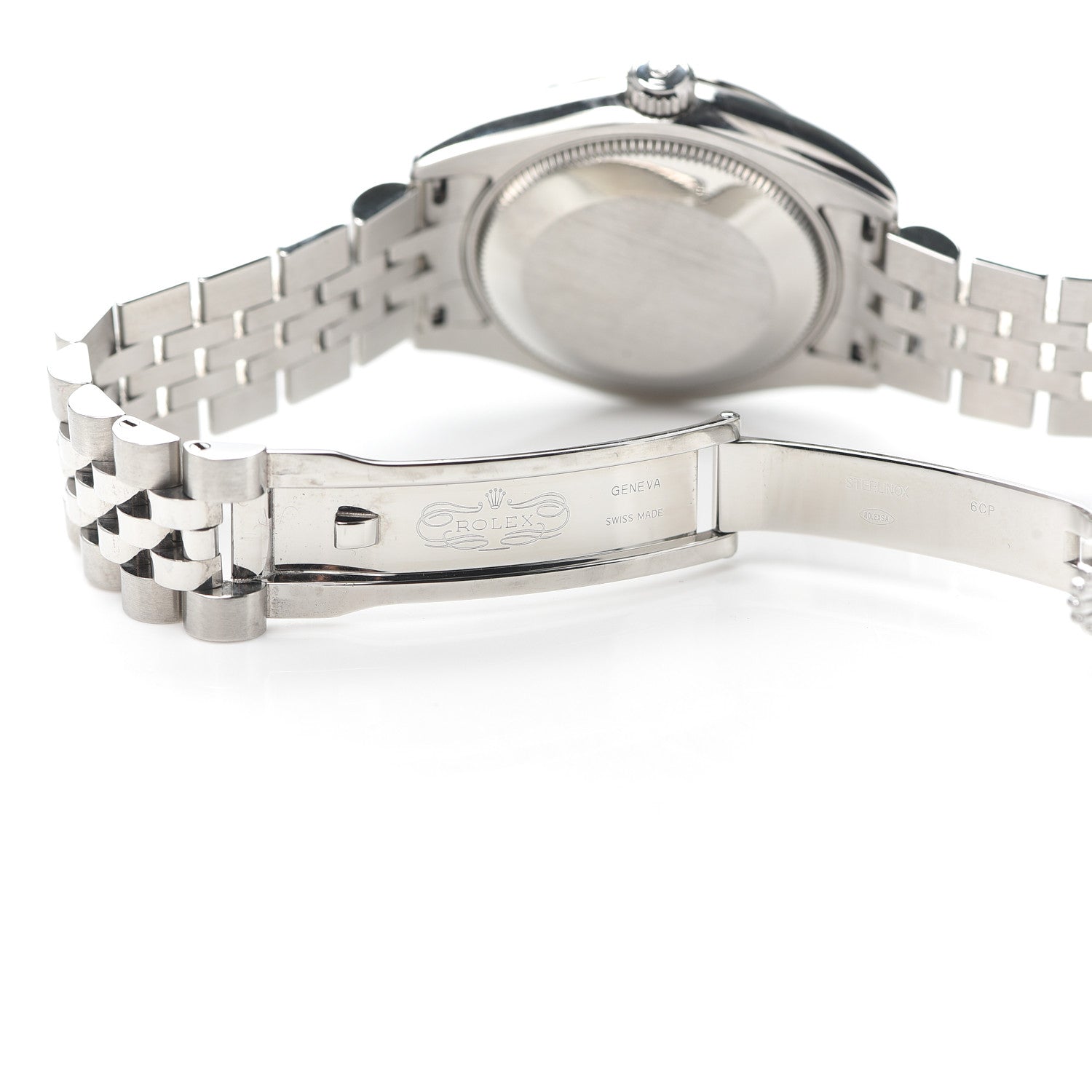 Rolex Stainless Steel 18K White Gold 31mm Oyster Perpetual Datejust Watch Silver 178274 5 of 6