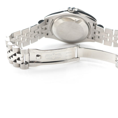 Rolex Stainless Steel 18K White Gold 31mm Oyster Perpetual Datejust Watch Silver 178274 5 of 6