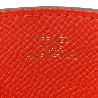 Hermes Epsom Hermesway Phone Case Capucine Bleu De France Rogue Sellier 6 of 9