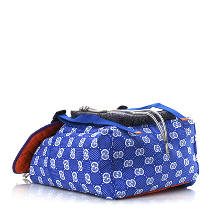 Gucci Jersey GG Monogram All Over Pan Sport Double Buckle Backpack  Blue Multicolor 4 of 12