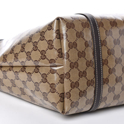 Gucci Crystal Monogram Medium Joy Tote Beige Ebony Testa di Moro 8 of 10