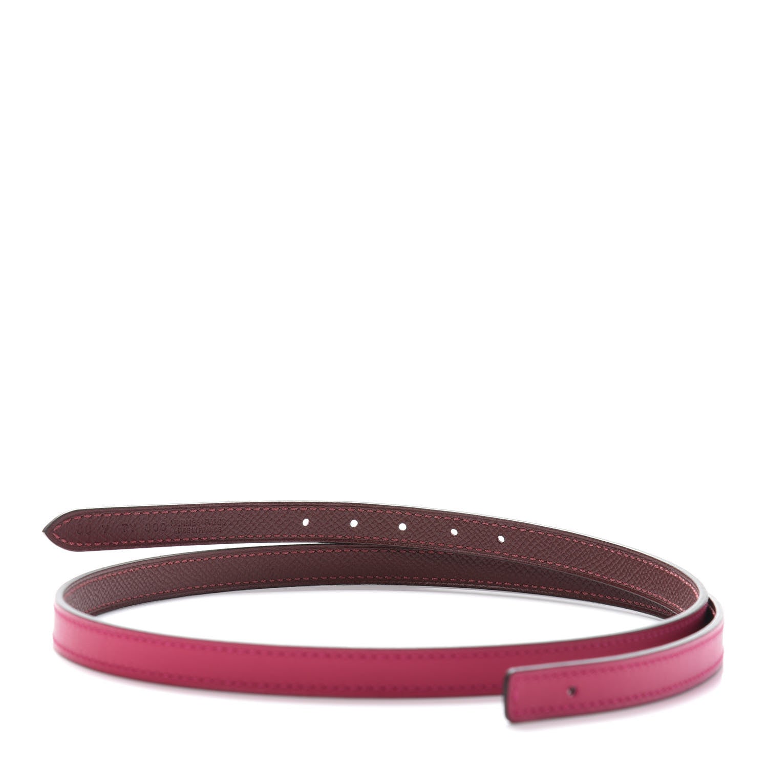 Hermes Swift Epsom 13mm Belt Strap 80 Rose Mexico Rouge H 4 of 6