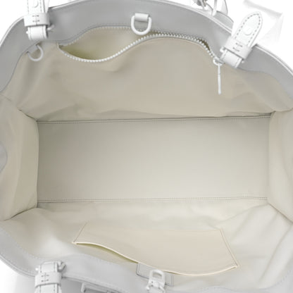 Louis Vuitton Calfskin LV Ornament Sac Plat 24H Optic White 5 of 14