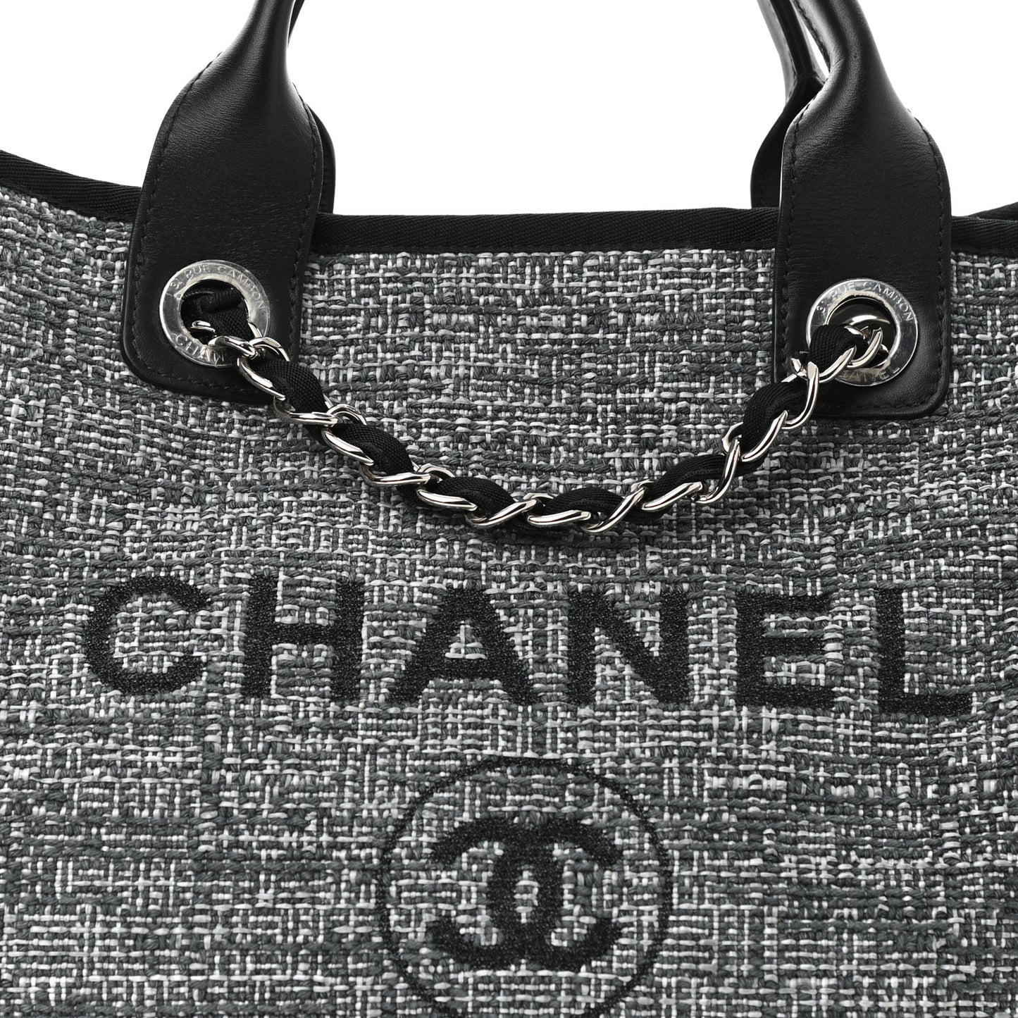 Canvas Medium Deauville Tote Charcoal