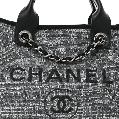 Chanel Canvas Medium Deauville Tote Charcoal 8 of 11