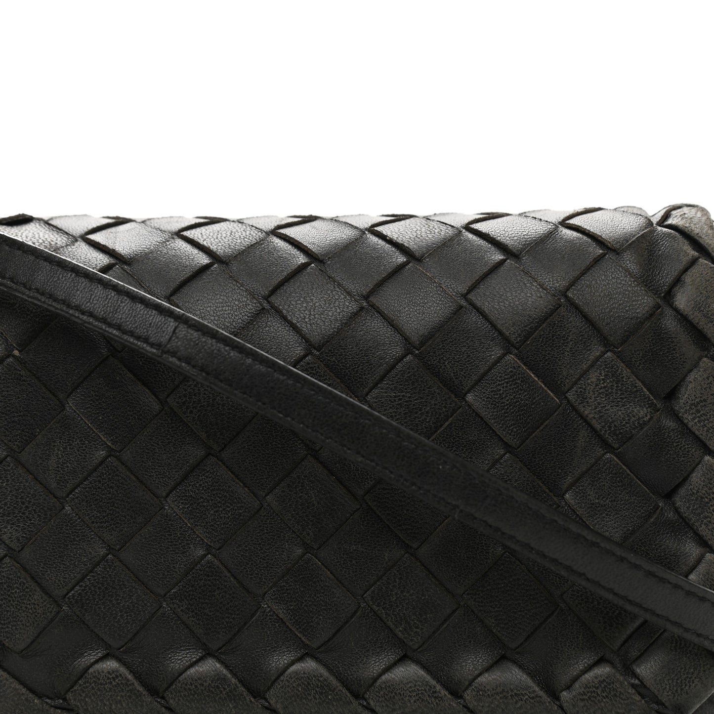 Nappa Intrecciato Mini Crossbody Bag Black
