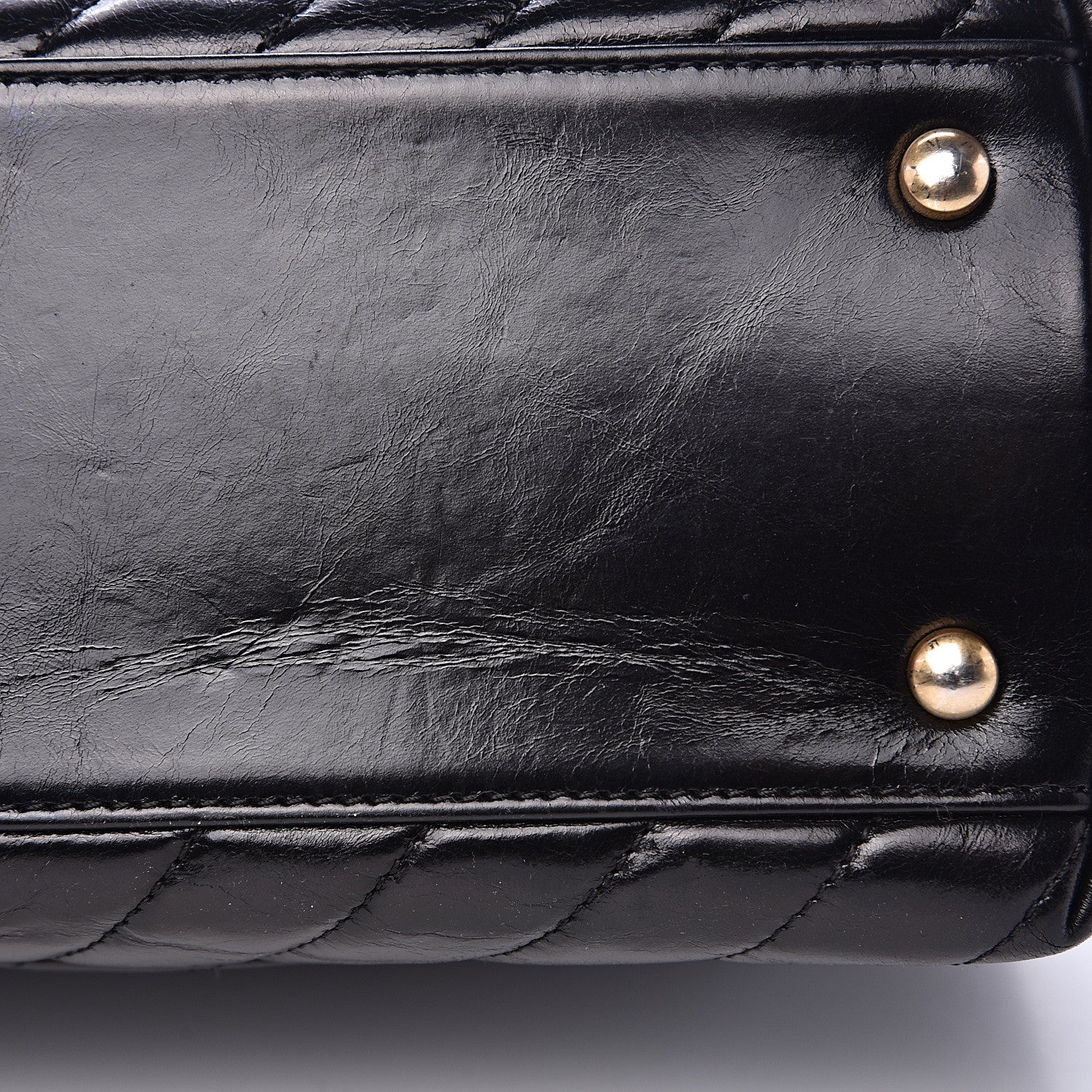 Chanel Calfskin Chevron Quilted Small Coco Handle Flap Black 10 of 16