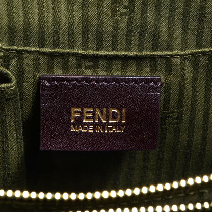 Fendi Vitello Elite Flamingo Regular 2Jours Tote Oliva 8 of 12