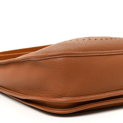 Hermes Taurillon Clemence Evelyne III GM Gold 7 of 12