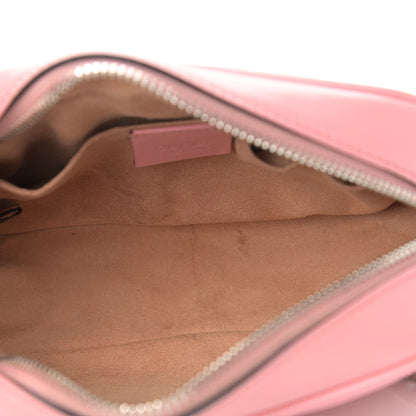 Gucci Calfskin Matelasse Mini GG Marmont Chain Shoulder Bag Wild Rose 5 of 15