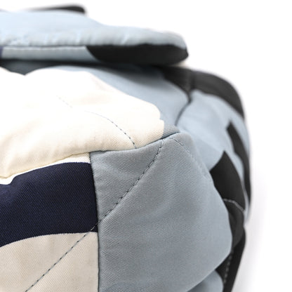 Chanel Silk Maxi Scarf Chanel 19 Flap Black Blue White 12 of 15
