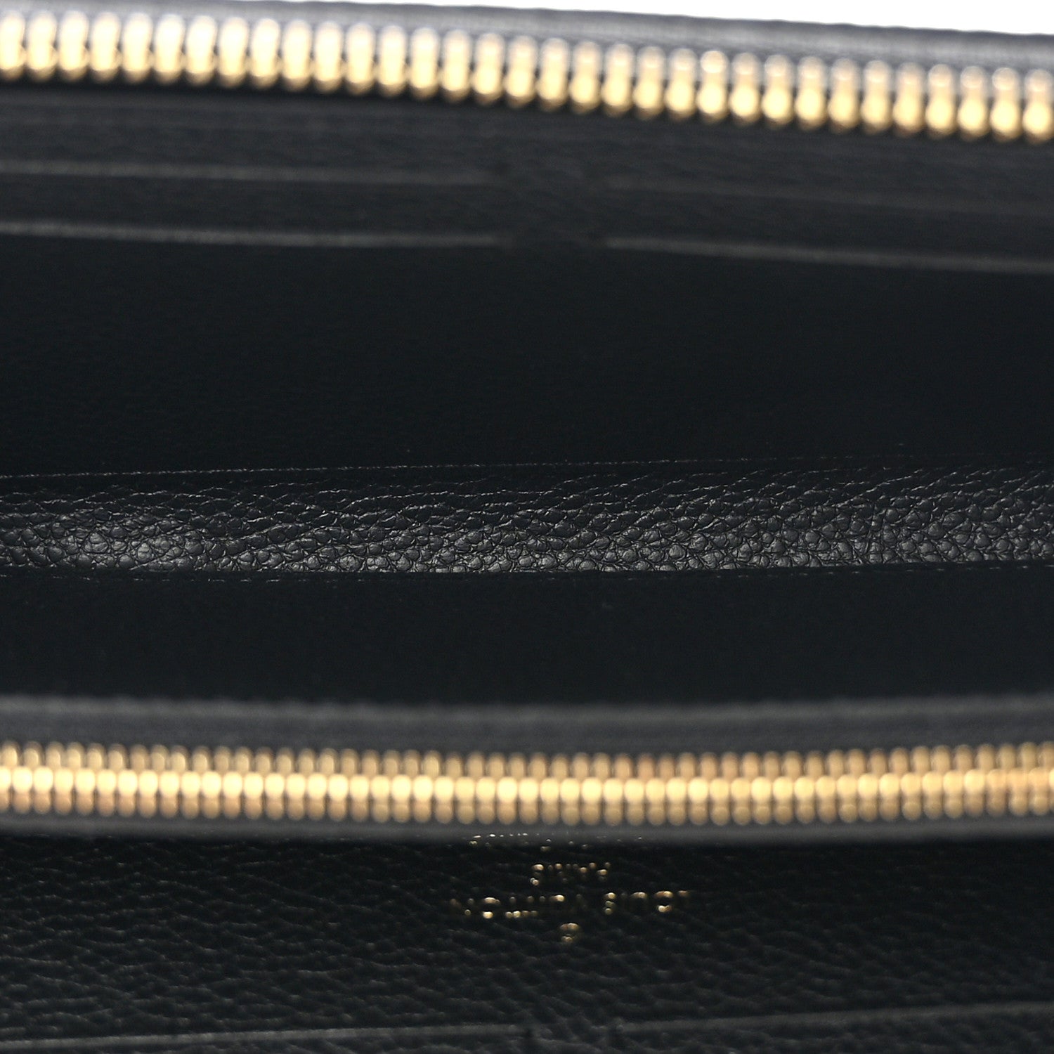 Louis Vuitton Empreinte Monogram Giant Clemence Wallet Black Beige 5 of 7