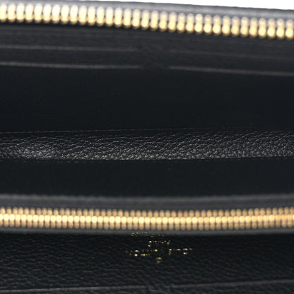 Louis Vuitton Empreinte Monogram Giant Clemence Wallet Black Beige 5 of 7