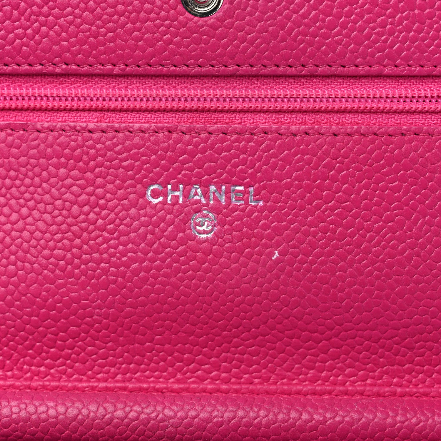 Chanel Iridescent Caviar Quilted Wallet on Chain WOC Pink 5 of 11