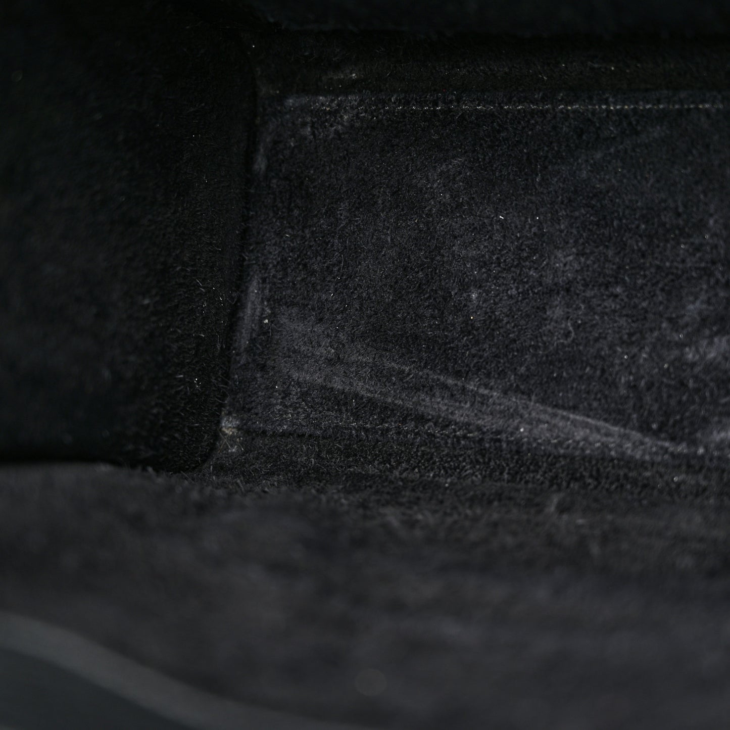 Drummed Calfskin Nano Luggage Black