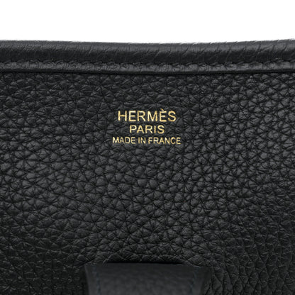 Hermes Taurillon Clemence Evelyne III GM Black 6 of 10
