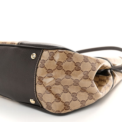Gucci Crystal Monogram Large Princy Tote Dark Brown 10 of 11