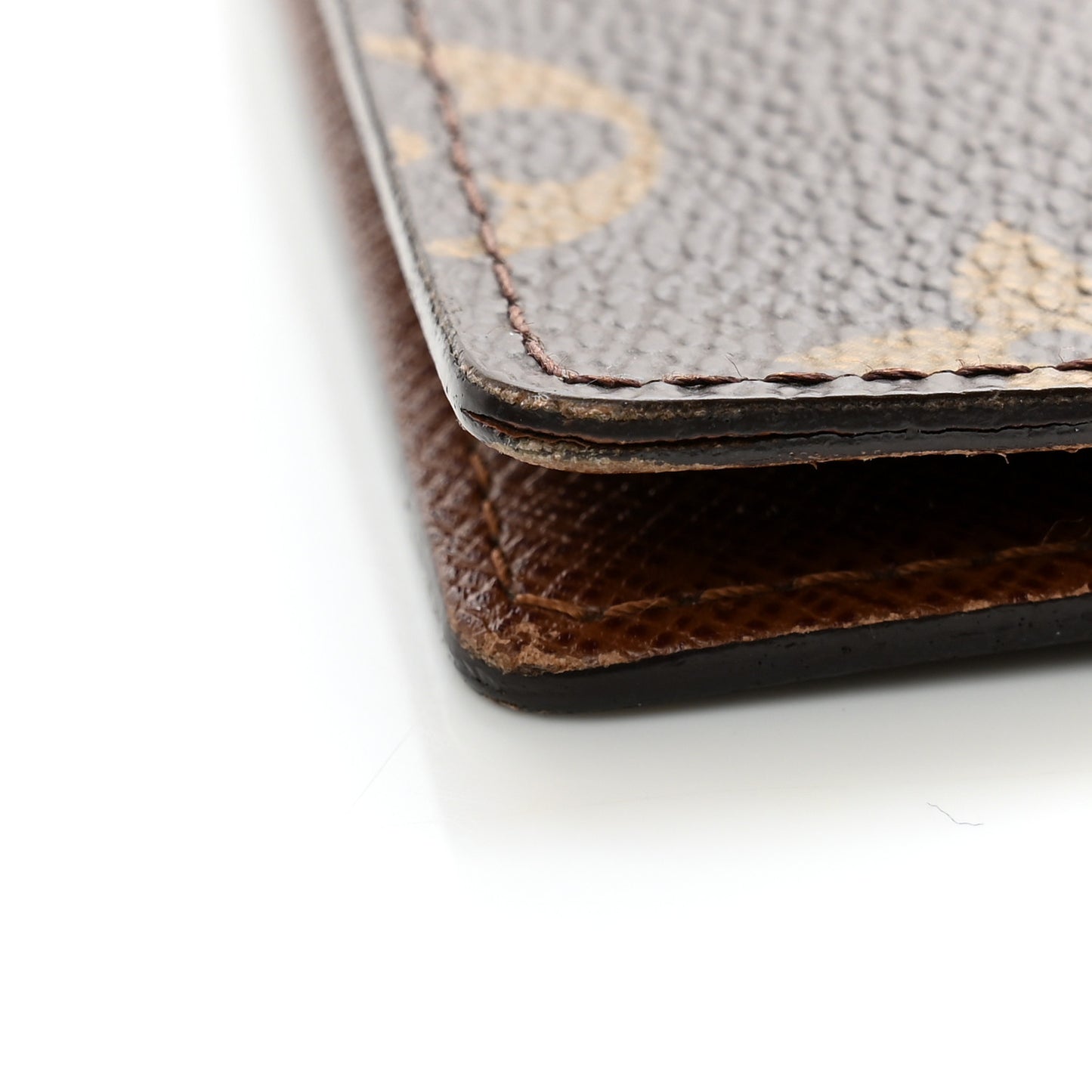 Monogram Checkbook Holder Case Wallet