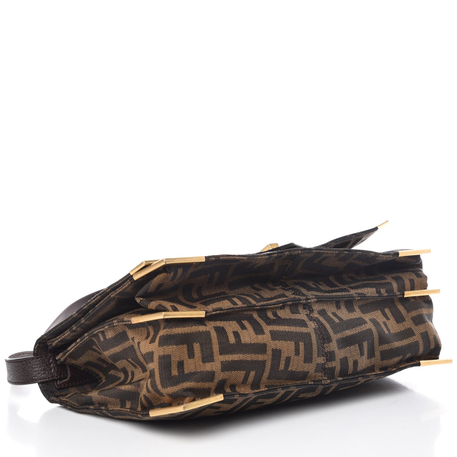 Fendi Zucca Vitello Classico No.1 Satchel Tobacco Moro 4 of 9
